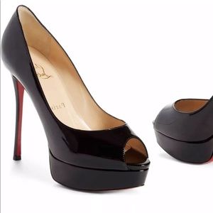 Fabulous Fetish Peep Toe Pump Size 38.5